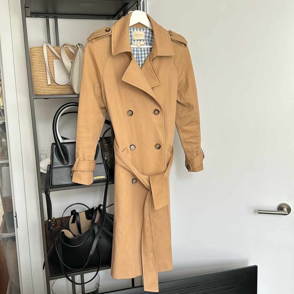 Sezane Scott Trench coat worn once size 4